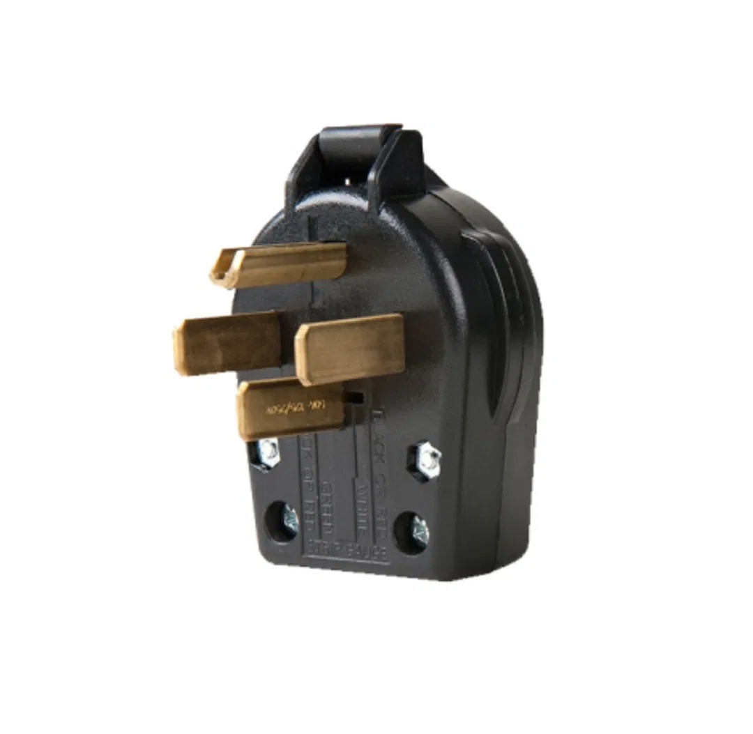 95433308 – SOUTHWIRE Power Cord Plug End, Replacement Plug Head 50 Amp Male Plug End With Plug Head Handle Black